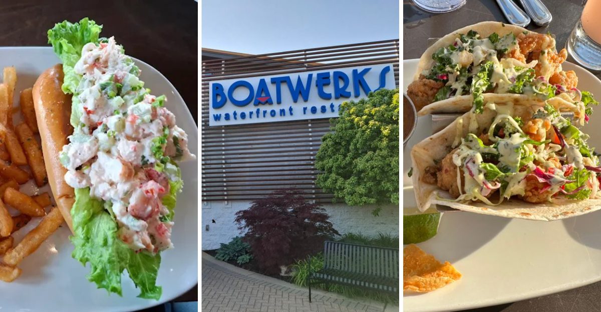 This Michigan Waterfront Restaurant Serves Fresh Seafood And A Famous Lobster Roll Locals Say Are Worth Timing Your Whole Day Around