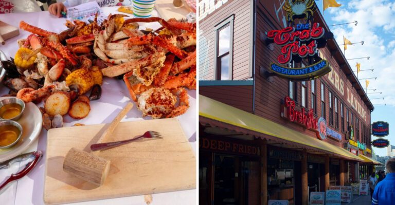 This Washington Waterfront Crab Shack Serves Seafeast Buckets Locals Say Are “Worth Any Detour To The Pier”