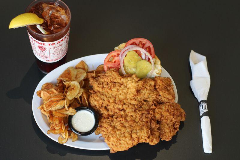 15 Indiana Tenderloin Counters Where The Sandwiches Hang Over The Bun Like A Dare 9 Ann's Restaurant - Franklin, Indiana