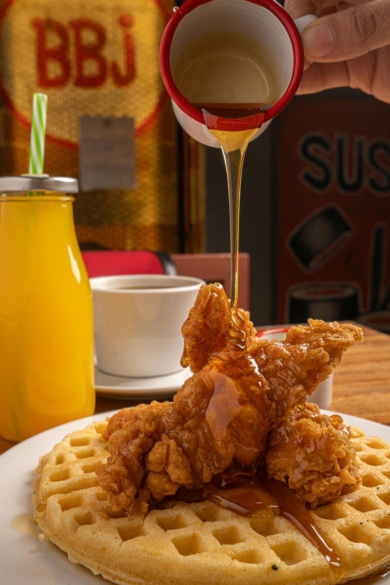 Chicken and waffles
