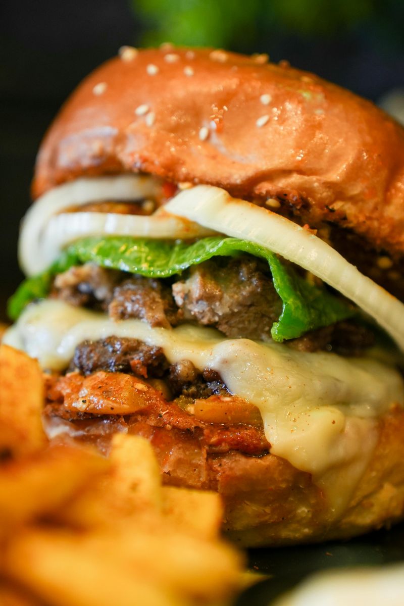 Smoky Onion Melt Burger