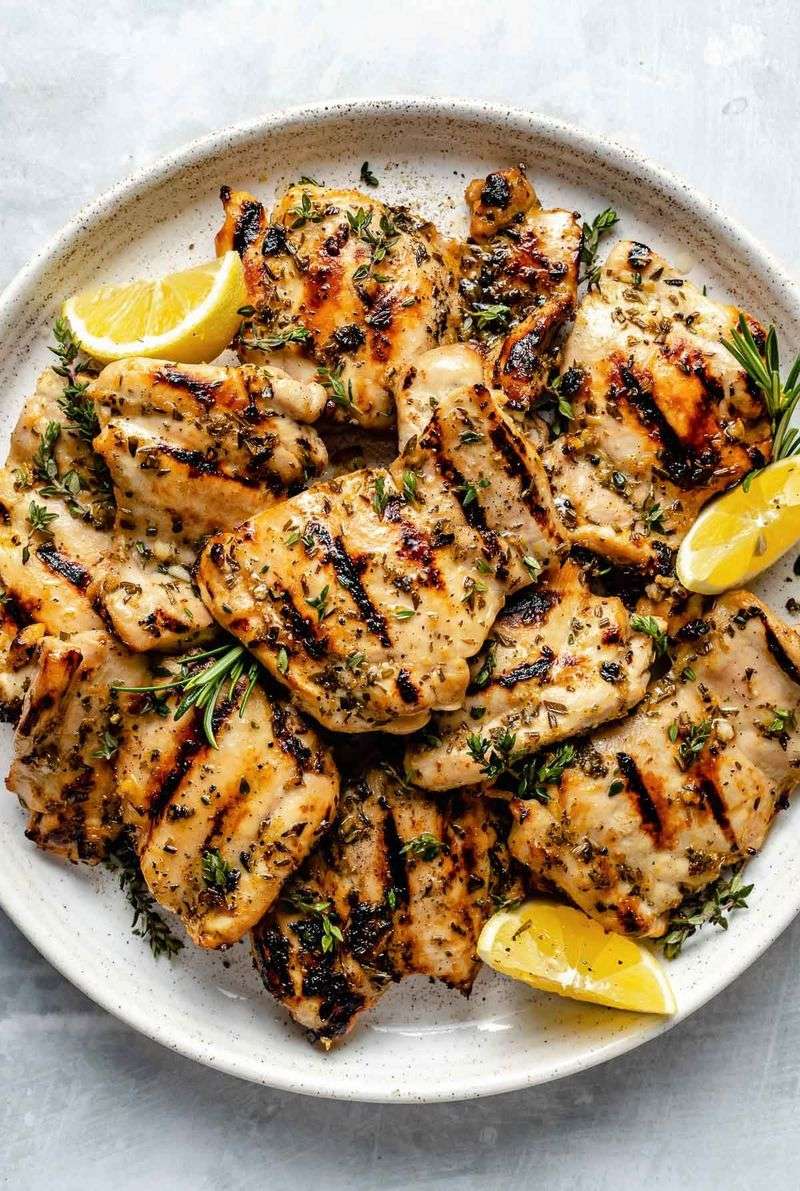 Lemon herb chicken thighs