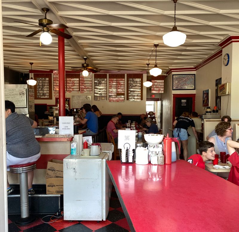 This Wisconsin Game-Day Diner Serves Scramblers And Pancakes So Big Locals Skip Lunch After Breakfast 10 Classic 50s Diner Vibes