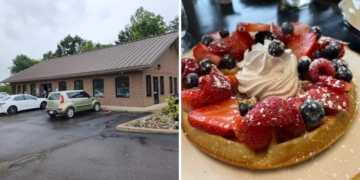 This Lakefront Diner Serves Waffles Regulars Swear By