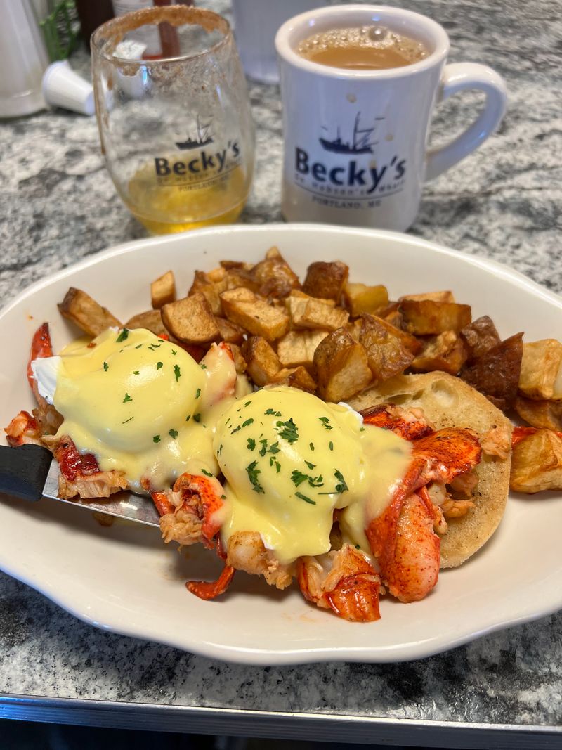 10 Maine Breakfast Spots Where Lobster Sneaks Onto The Morning Menu 2 Becky's Diner - Portland, Maine