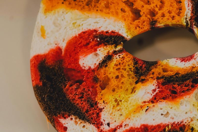Rainbow bagel