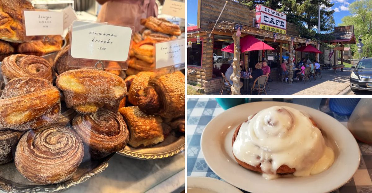 9 Wyoming Roadside Cafes Serving Cinnamon Rolls So Huge Tables Share One First