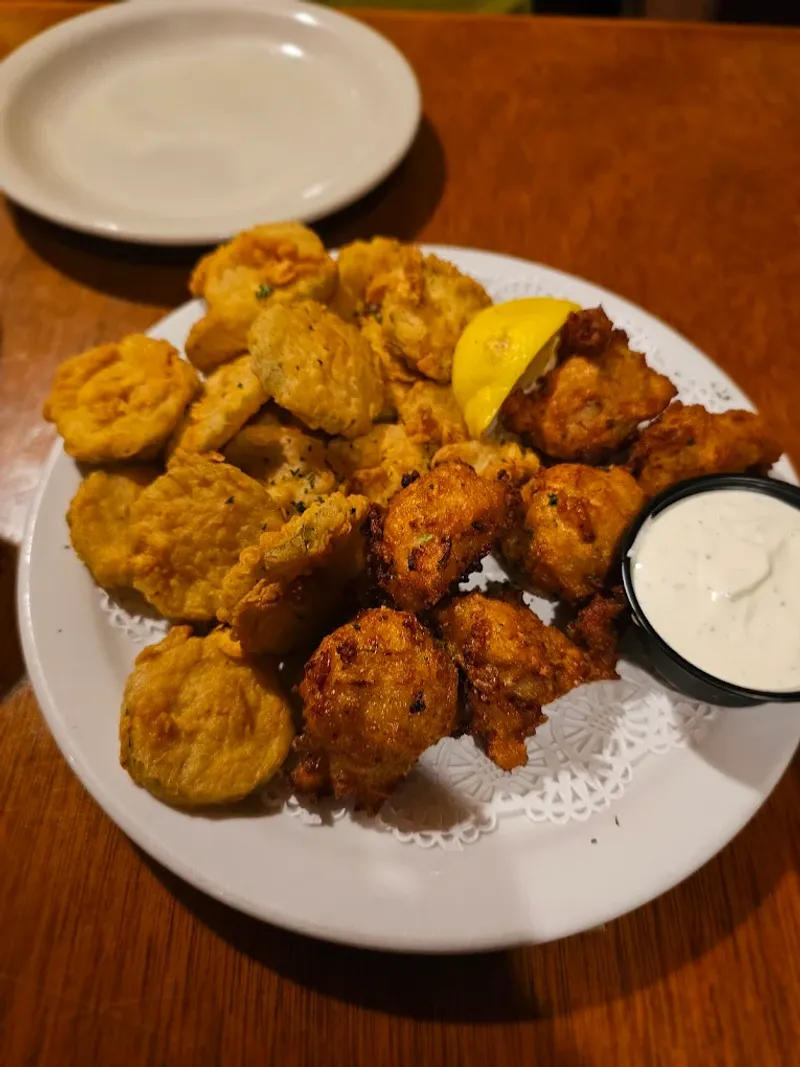 Fried Green Tomatoes and Hush Puppies