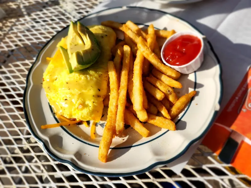 Spanish Omelette And Brie Omelette