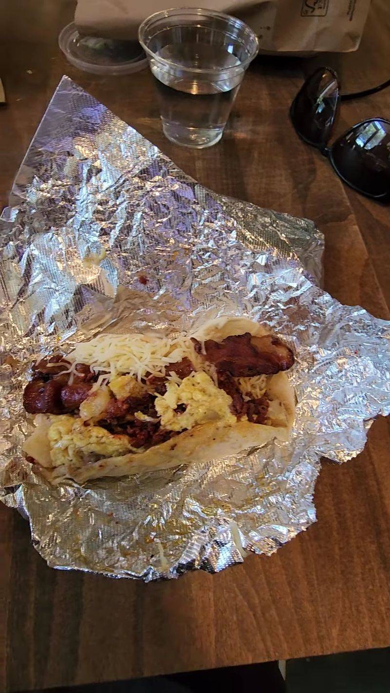 This Texas Taco Trailer Has A Single Order That Keeps People Coming Back Weekly 12 Migas Poblano For Breakfast