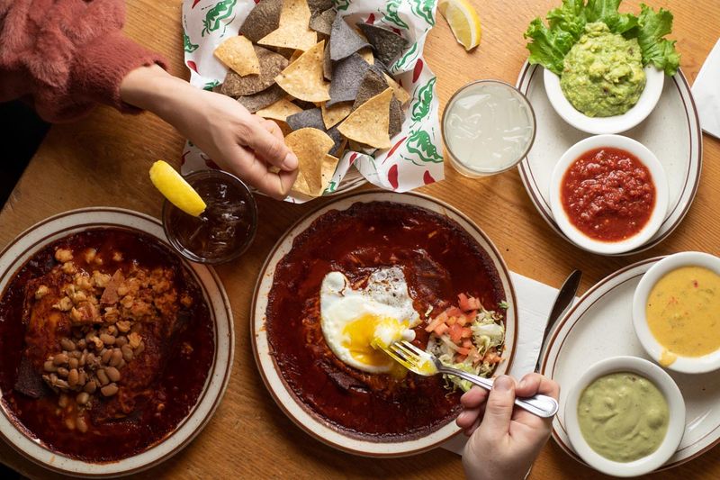 Stacked Enchiladas With Egg