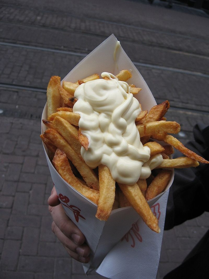 Mayo on fries