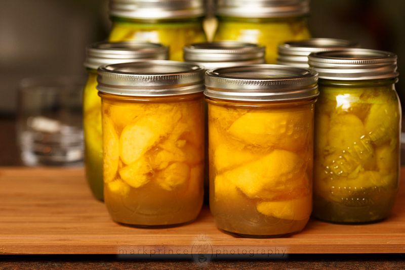 Canned peaches