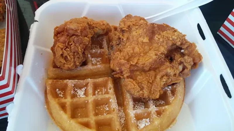 Saucy Barbecue Wings And Waffle
