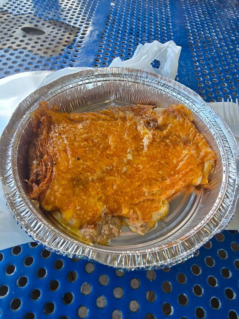 Bean And Cheese Burro, Enchilada Style