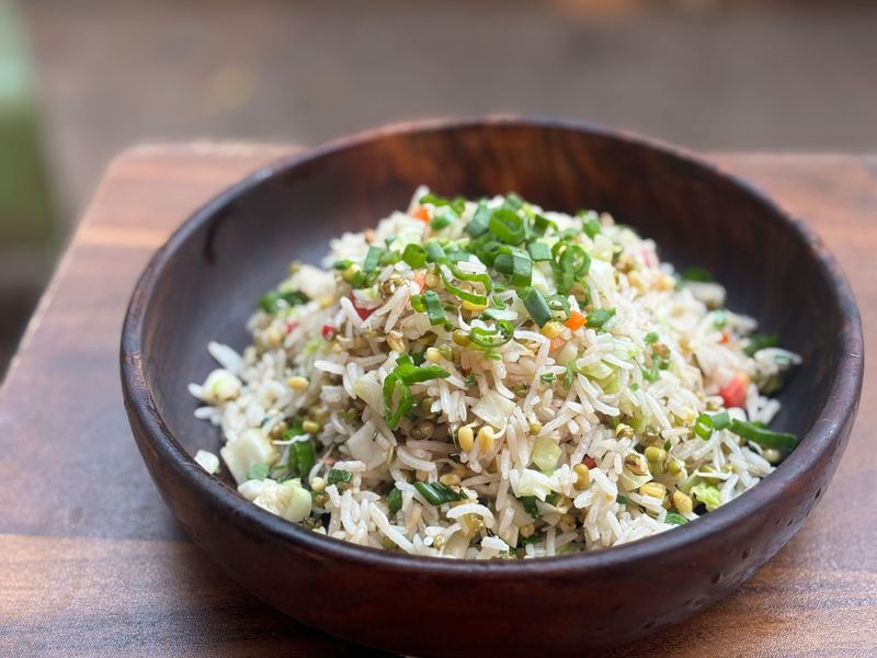 Undercooked rice