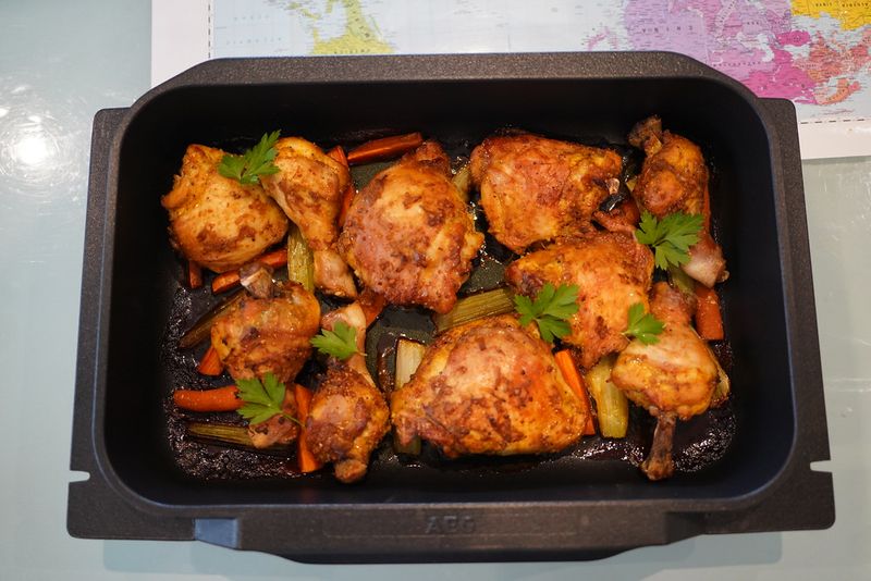 Baked chicken thighs