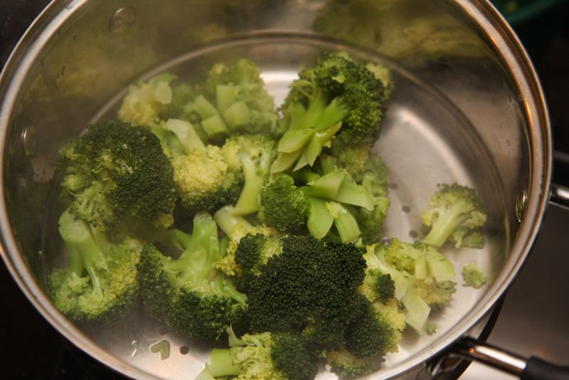 Steamed broccoli