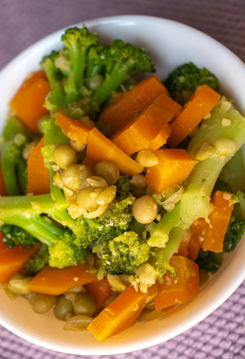 Boiled vegetables