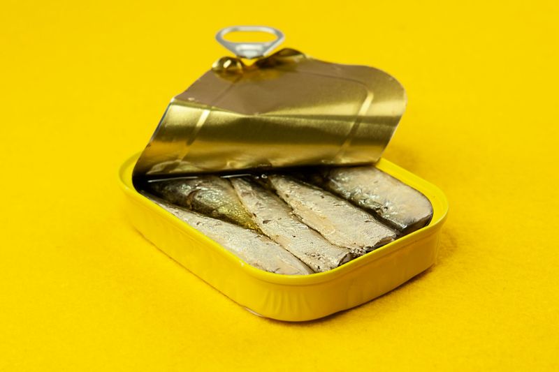 Canned sardines