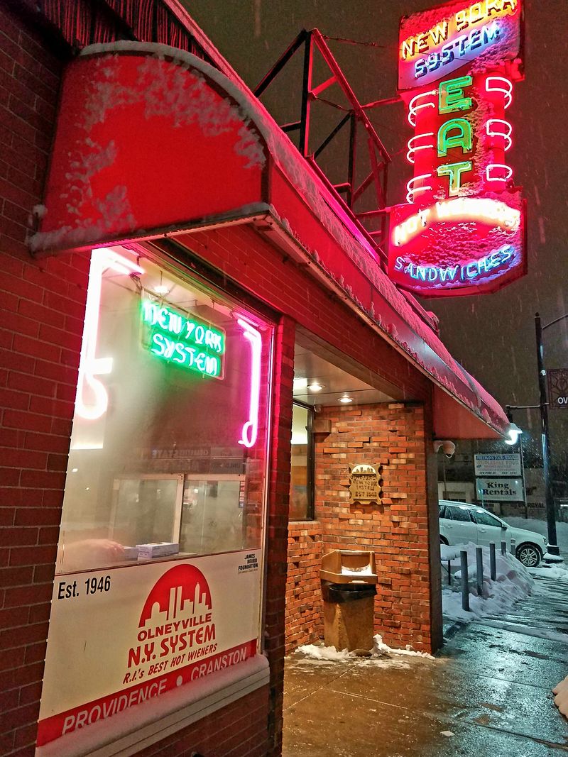 The Best Old-School Drive-In in Every State for Burgers, Fries, and Nostalgia 37 Olneyville New York System Restaurant - Providence, Rhode Island