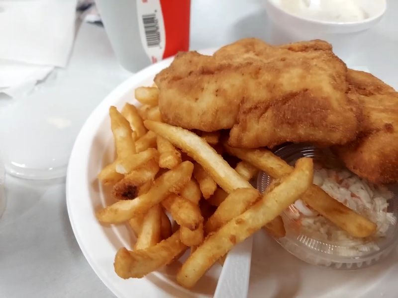 Fries, Slaw, And Corn