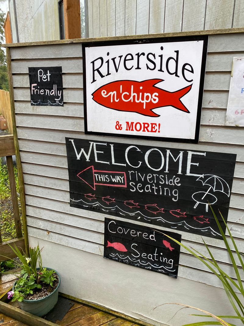 14 Oregon Coastal Fish Counters Where The Crispy Basket Comes Out Too Hot To Hold 15 Riverside Fish n' Chips - Nehalem, Oregon