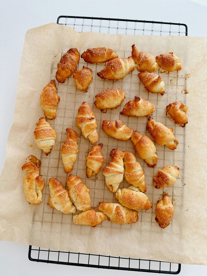 Frozen croissants