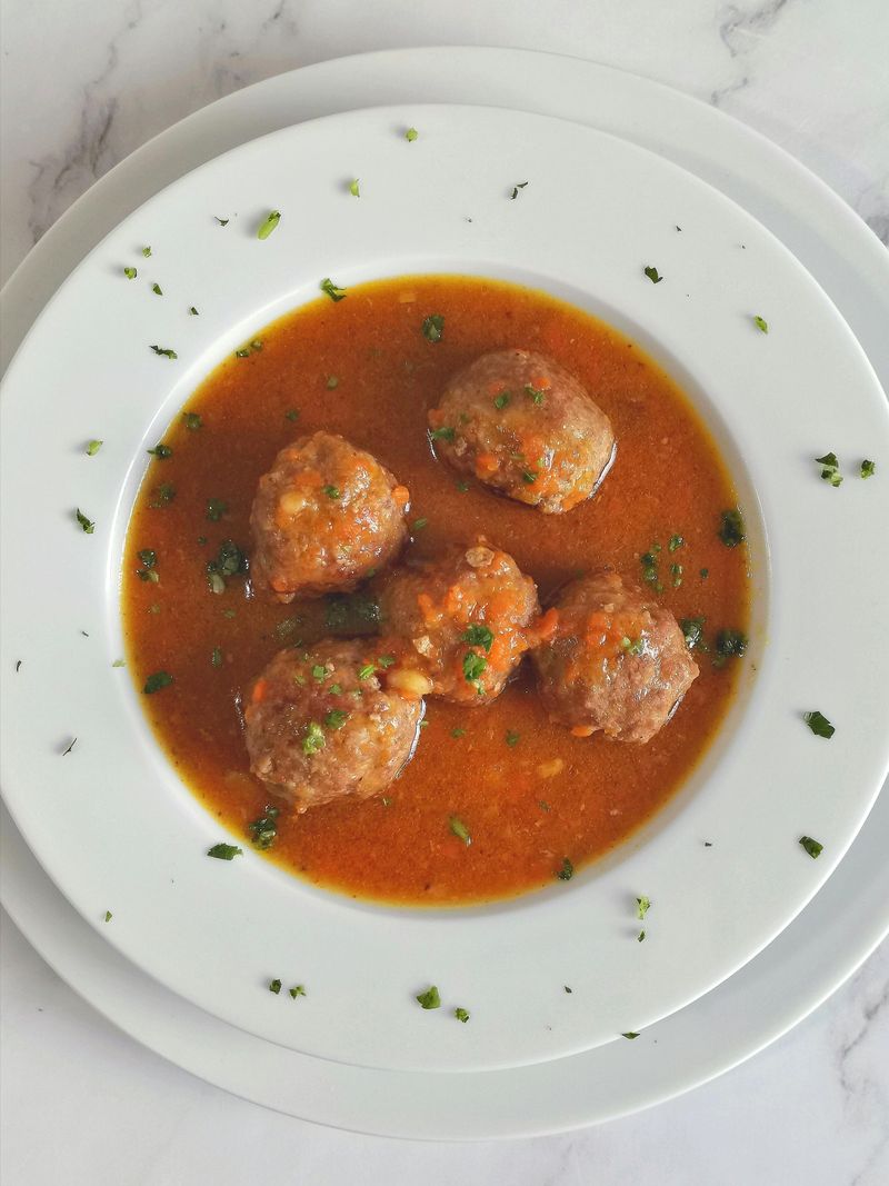 Frozen meatballs