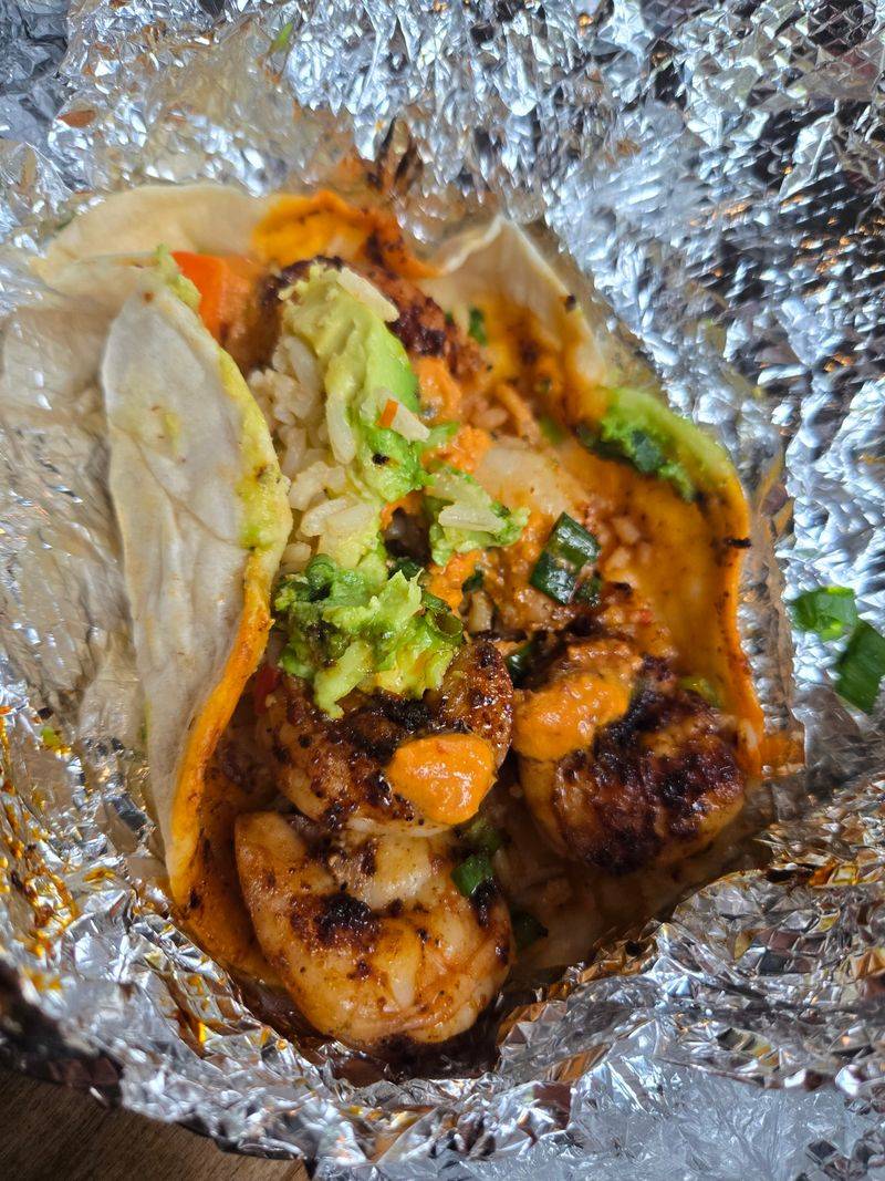 This Texas Taco Trailer Has A Single Order That Keeps People Coming Back Weekly 10 Grilled Shrimp With Macha Heat