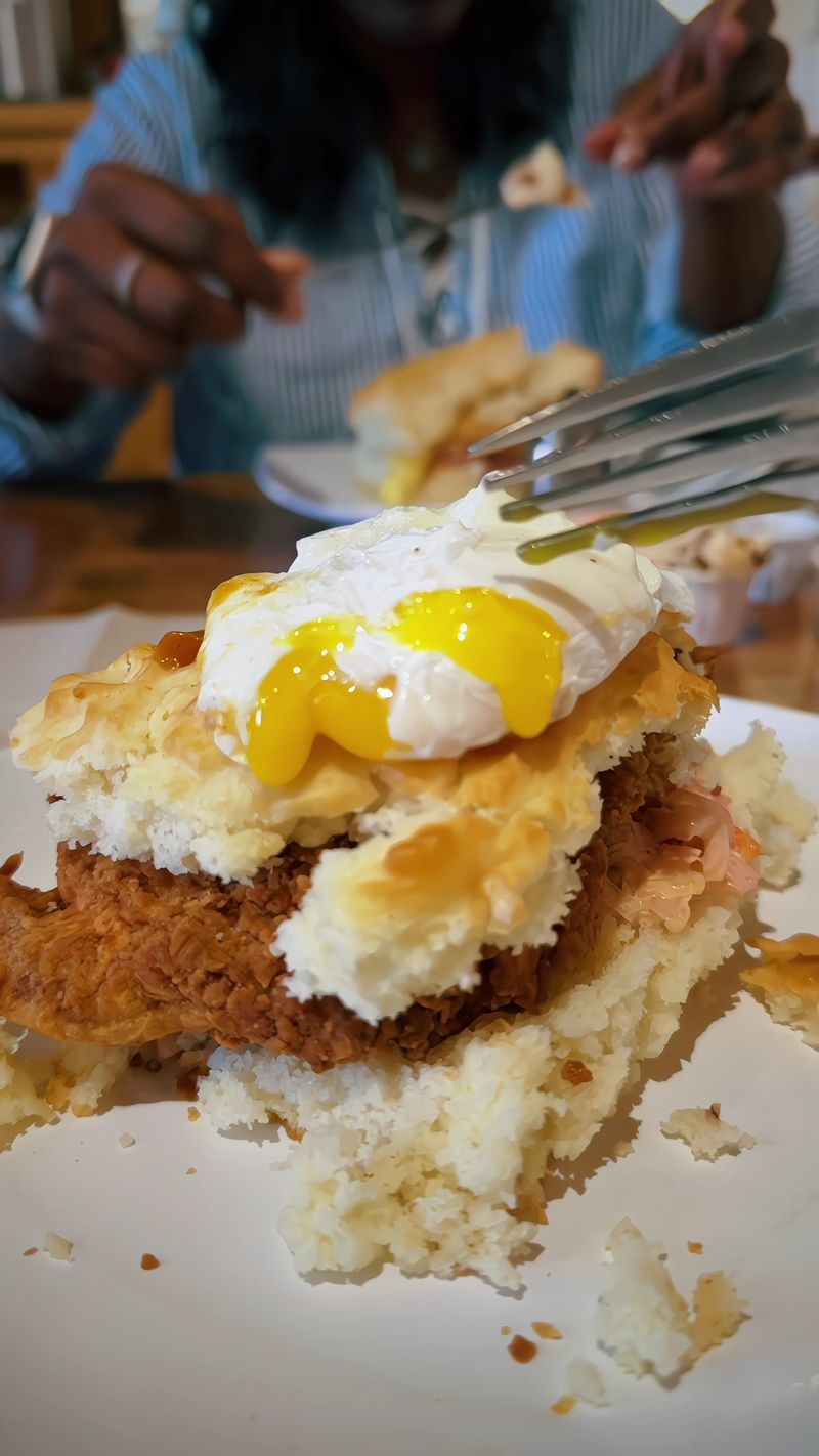 This North Carolina Biscuit Spot Serves Breakfast Biscuits Locals Say Are Worth The Morning Line 5 Fried Chicken Biscuit