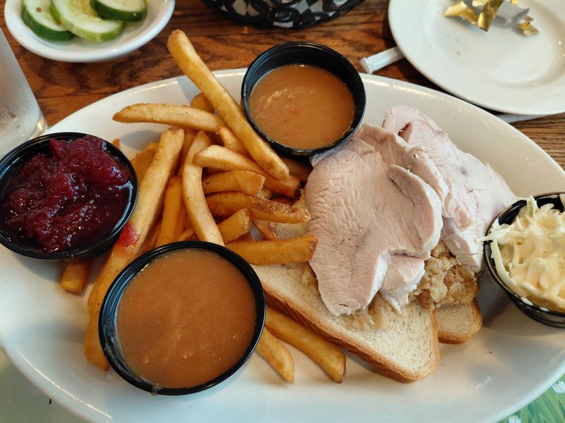 This Rhode Island Comfort Food Spot Serves Portions That Make First-Timers Double-Take 3 Turkey Dinner Comfort Plate