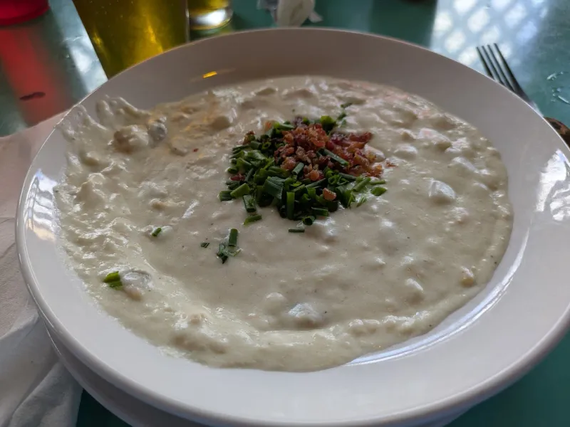 People Plan Detours Just to Eat at This Florida Tiki Bar 14 Creamy New England Clam Chowder, Florida-Style