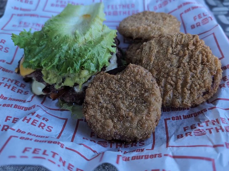 This Arkansas Burger Counter Smashes Patties So Thin The Edges Turn Pure Crunch 12 Fried Green Tomatoes, Side Or Topping