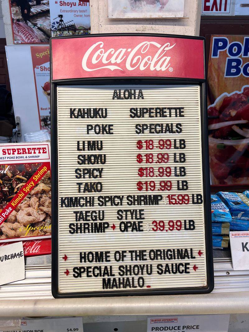 15 Hawaii Poke Counters Where The Fresh Cuts Sell Out Before Afternoon 10 Kahuku Superette - Kahuku, Hawaii