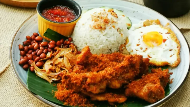 Malaysian ayam goreng berempah