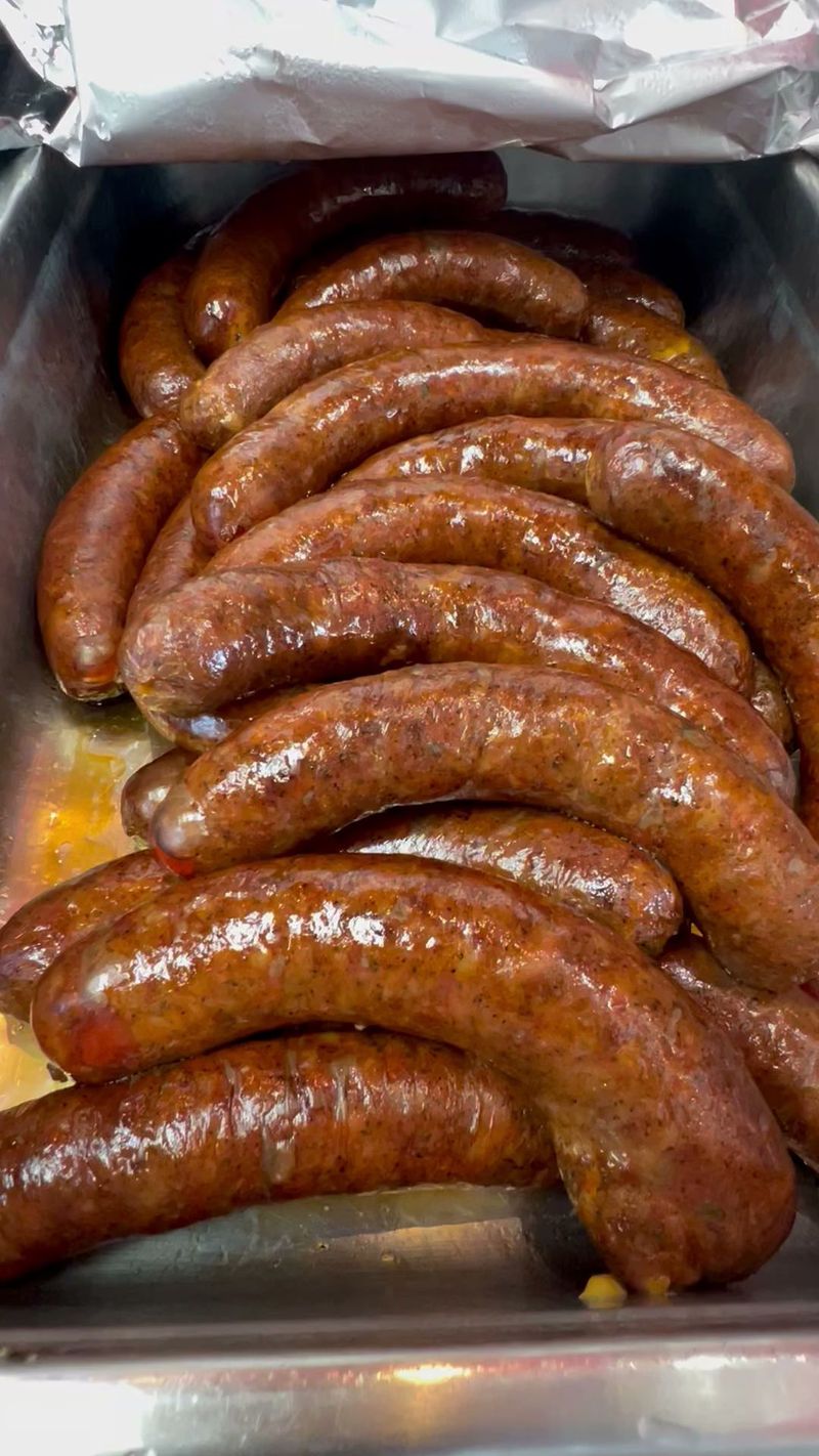 Sausage With Snap And Spice