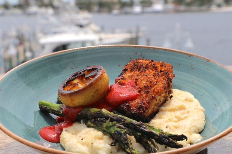 Blackened Snapper With Harbor Glow