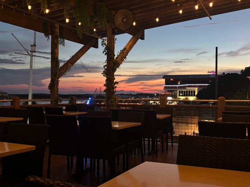 Deck Seating and Sunset Timing