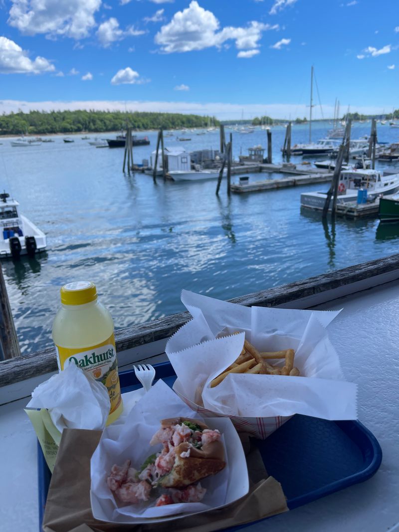 This Maine Waterfront Chowder Spot Gets So Busy, Regulars Know To Arrive Before Noon 7 Lobster Roll, Harbor Views