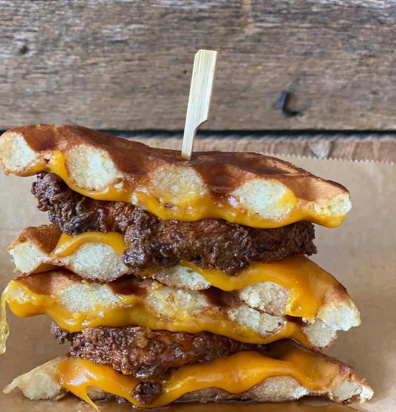 Southern Fried Chicken and Waffle Melt