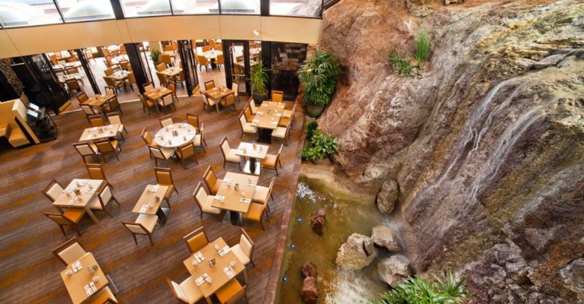 This Arizona Restaurant Has a Waterfall Inside and Views Right on the Lake