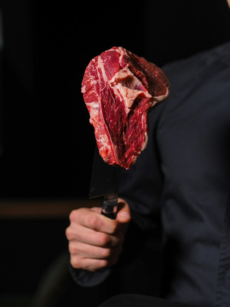 Cutting meat early
