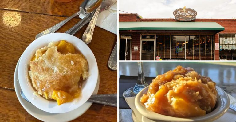 13 Georgia Peach Cobbler Stops Where The Crust Still Cracks Like It Should