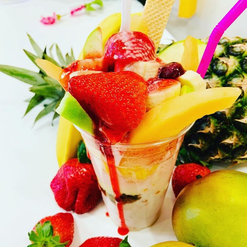 Mamey and Mango Batidos