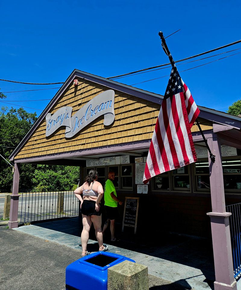 9 Rhode Island Coffee Milk Shake Counters That Locals Treat Like A Summer Ritual 5 Gray's Ice Cream - Tiverton, Rhode Island