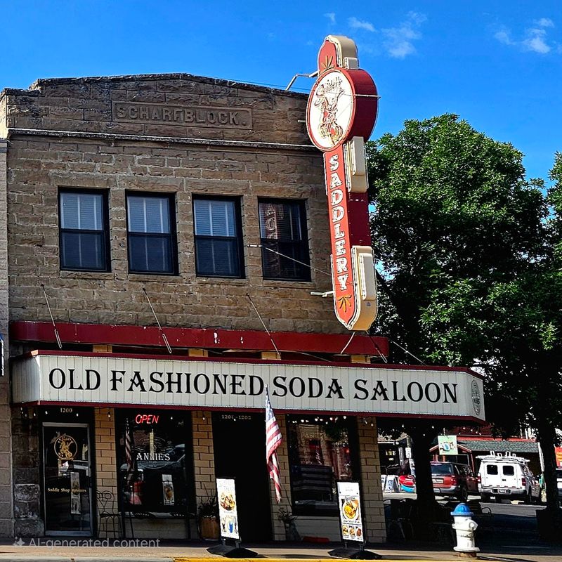 10 Wyoming Mountain Town Cafes Serving Burgers That Hit After A Long Drive 5 Annie's Soda Saloon - Cody, Wyoming