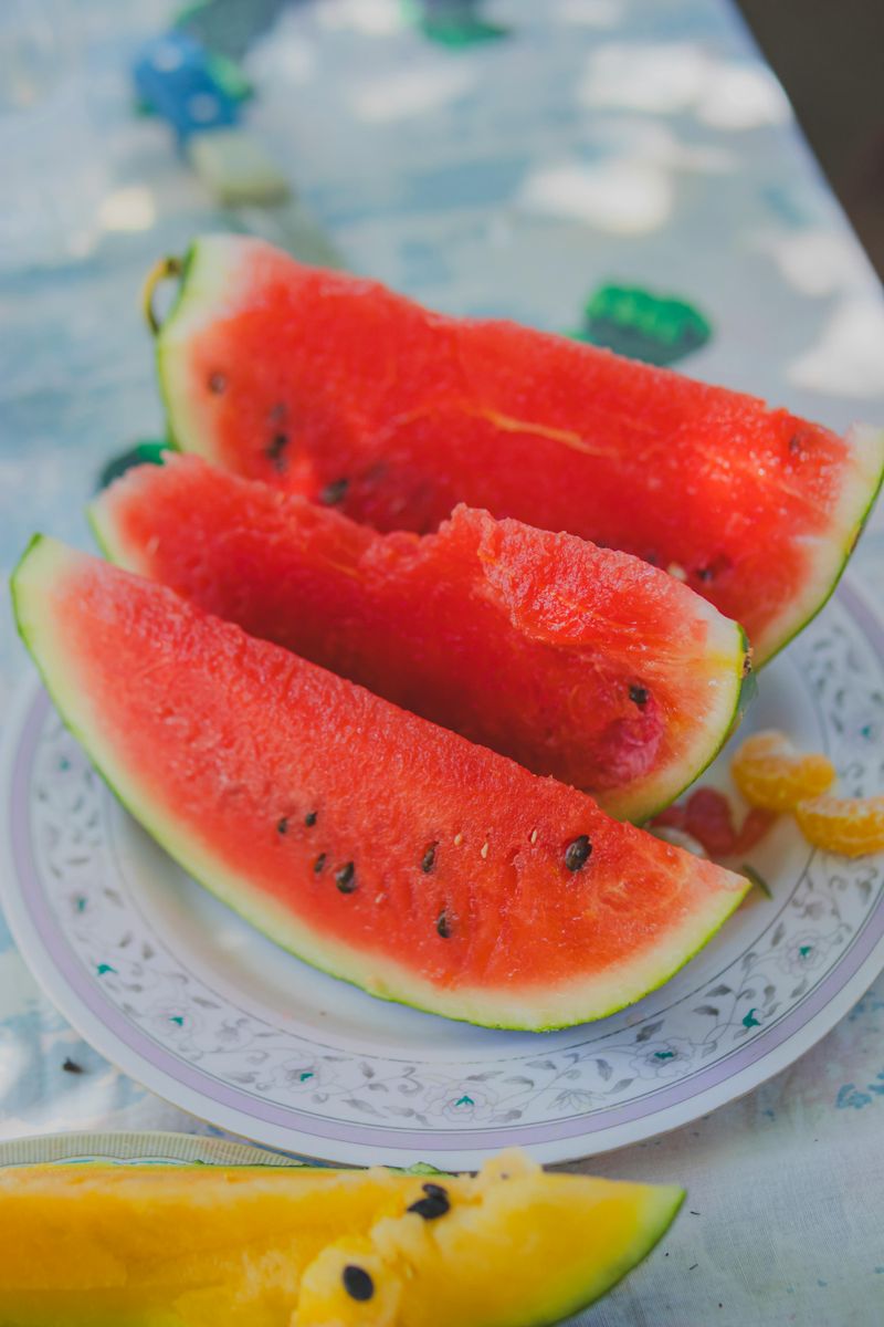 Watermelon and salt