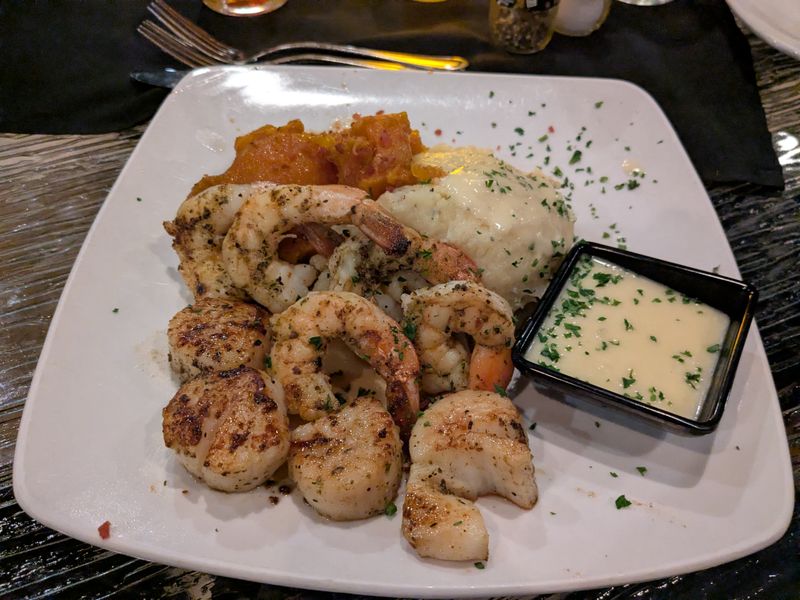 Sea Scallops Over Corn Risotto