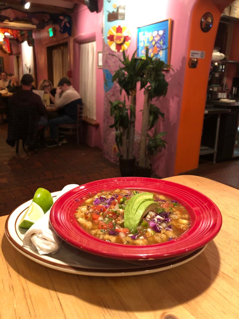 I Traveled Across New Mexico To Try 12 Green Chile Stew Bowls And 5 Were Worth The Heat 10 La Choza Restaurant - Santa Fe, New Mexico